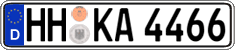 German license plate, Regular plates