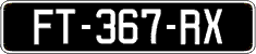 French license plate, SIV (oldtimers)