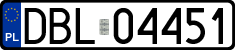 License plates of Poland, Regular car plates