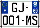 French license plate, SIV (ordinary)