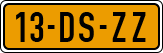 License plate of the Netherlands, Cars