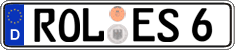 German license plate, Regular plates