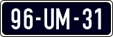 License plate of the Netherlands, Cars