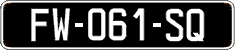 French license plate, SIV (oldtimers)