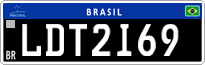 License plate of Brazil, Oldtimers (Mercosul)