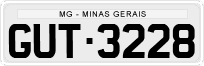 License plate of Brazil, Private owners (1990)