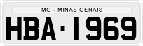 License plate of Brazil, Private owners (1990)