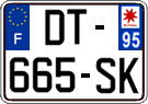 French license plate, SIV (ordinary)