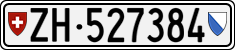 License plate of Switzerland, Cars