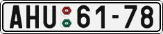 License plate of the Czech Republic, Cars (1960)