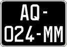 French license plate, SIV (oldtimers)