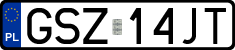 License plates of Poland, Regular car plates