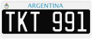 License plate of Argentina, Cars (1995, ABC 123)