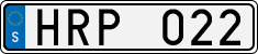 License plate of Sweden, Regular plates