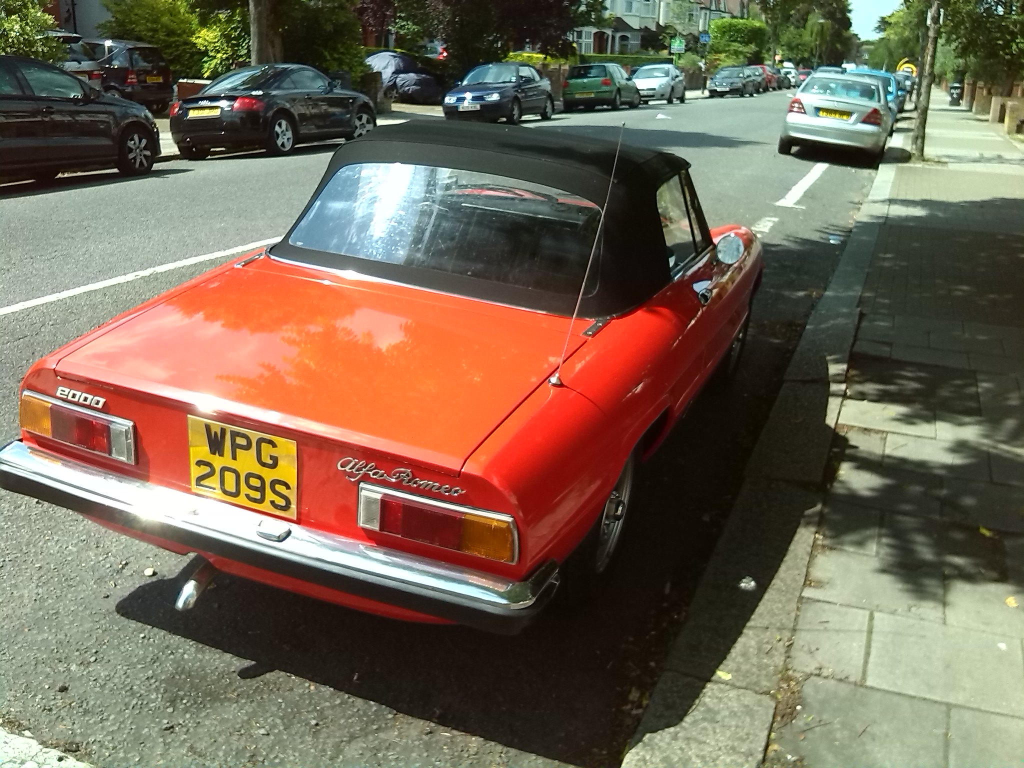 WPG209S, Alfa Romeo 2000 2nd gen Spider Veloce (105/115), 1971–1975