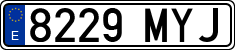 License plates of Spain, Ordinary (2000)