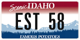 Idaho, Vanity Plates