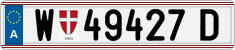 License plate of Austria, Regular plates