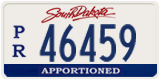 South Dakota, Apportioned (P/R 12345)