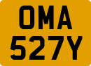 License plate of the United Kingdom, 1963 year system