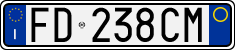 License plate of Italy, Cars (1994 year series)