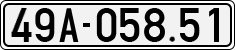 License plate of Vietnam, Cars