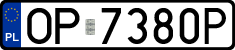 License plates of Poland, Regular car plates