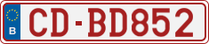 License plate of Belgium, Diplomatic
