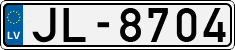 License plate of Latvia, Regular car plates