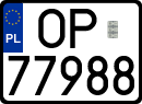 License plates of Poland, Regular car plates
