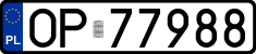 License plates of Poland, Regular car plates