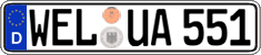 German license plate, Regular plates