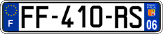 French license plate, SIV (ordinary)