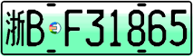 License plate of China, Electric vehicles