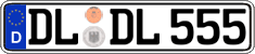 German license plate, Regular plates