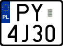 License plates of Poland, Special vehicles and motorcycles