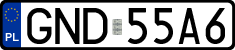 License plates of Poland, Regular car plates