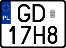 License plates of Poland, Special vehicles and motorcycles