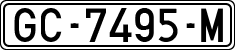 License plates of Spain, 1971 year series
