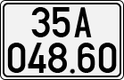 License plate of Vietnam, Cars