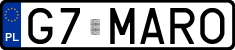 License plates of Poland, Vanity Plates