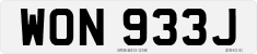 License plate of the United Kingdom, 1963 year system