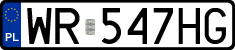 License plates of Poland, Regular car plates