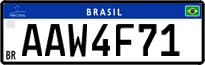 License plate of Brazil, Private owners (Mercosul)