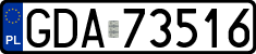 License plates of Poland, Regular car plates