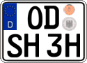 German license plate, Plates for oldtimers (type 