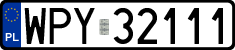 License plates of Poland, Regular car plates