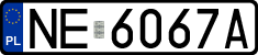 License plates of Poland, Regular car plates