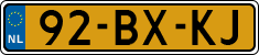 License plate of the Netherlands, Light Commercial Vehicles (1994 system)