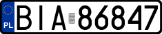 License plates of Poland, Regular car plates